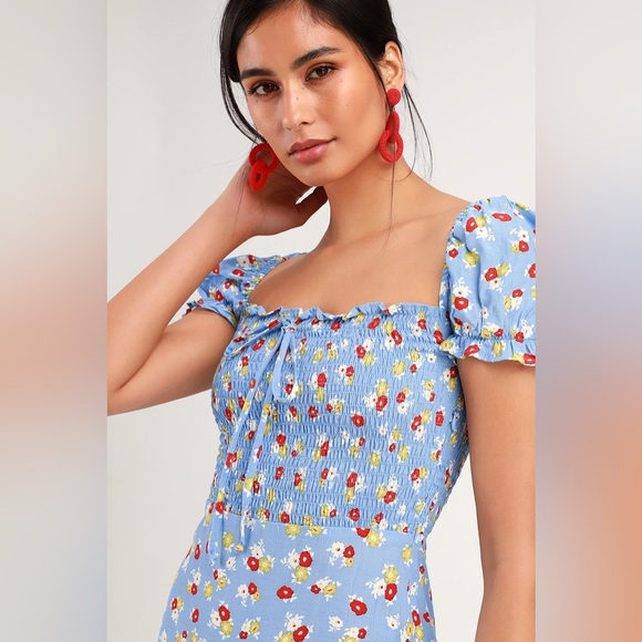 Faithful the Brand Castilo Floral Midi Dress - Picture 6 of 8